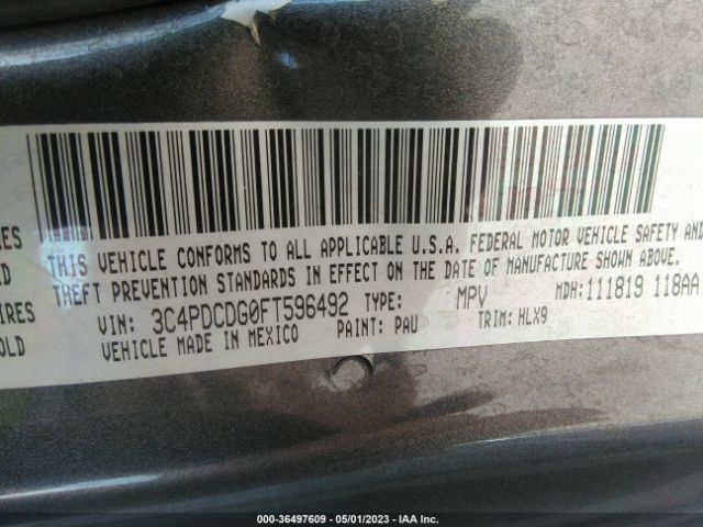 3C4PDCDG0FT596492 Dodge Journey Limited