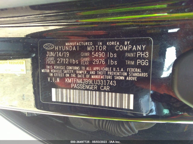 2020 Genesis G80, VIN: KMTFN4JB9LU331743