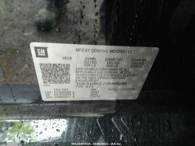 1GKS1BKC7JR405282 GMC YUKON SLT