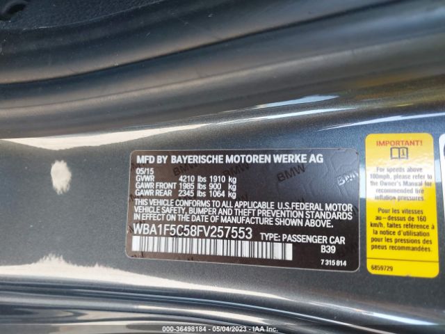 WBA1F5C58FV257553 BMW 2 Series 228i