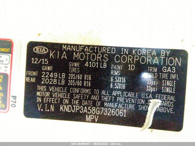 KNDJP3A58G7326061 KIA SOUL +
