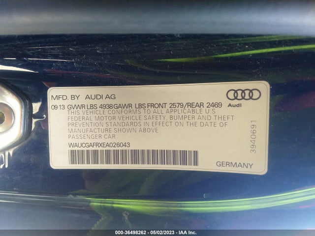 WAUCGAFRXEA026043 Audi S5 Premium Plus