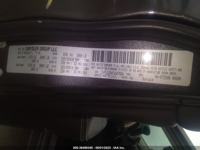 1C4PJLDBXFW507664 Jeep Cherokee Limited