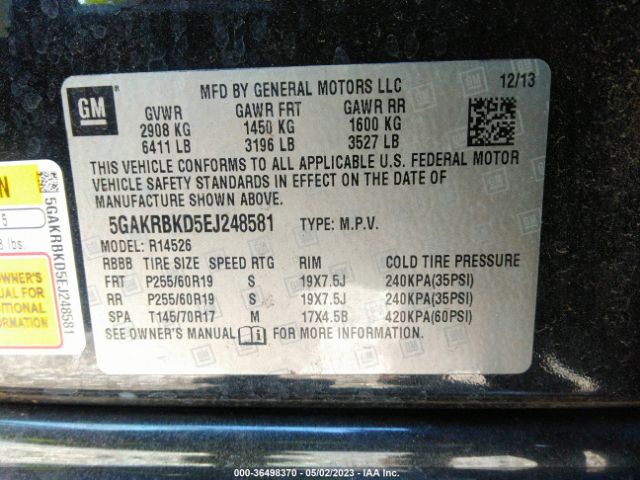 5GAKRBKD5EJ248581 Buick Enclave Leather