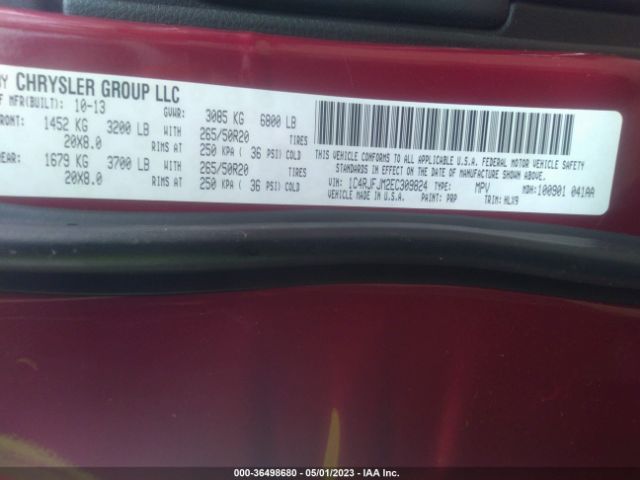 1C4RJFJM2EC309824 Jeep Grand Cherokee Summit