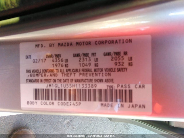Mazda Mazda6 Sport 2017 JM1GL1U55H1133389 Image 11
