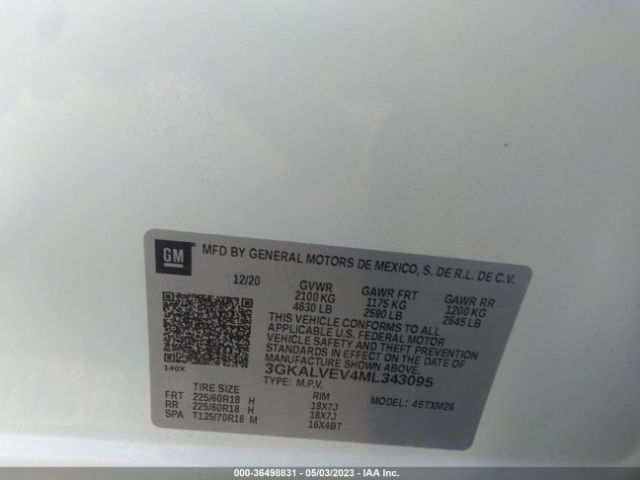 3GKALVEV4ML343095 GMC Terrain Slt