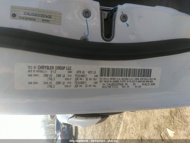 1C4NJDEB1ED574420 Jeep Compass Latitude