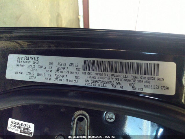 1C6RR6FT0KS545762 RAM 1500 Classic Tradesman