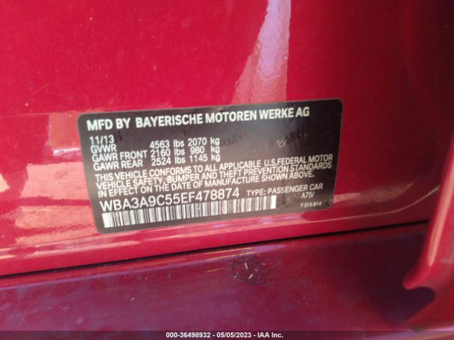 WBA3A9C55EF478874 BMW 3 Series 335i