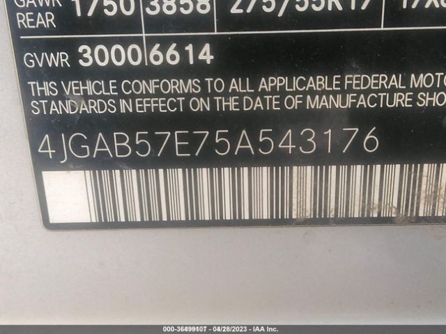 2005 MERCEDES-BENZ M-CLASS 4JGAB57E75A543176 Photo 8