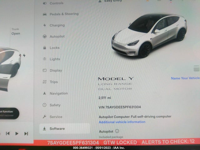 Tesla Model Y Long Range 2023 7SAYGDEE5PF631304 Image 7