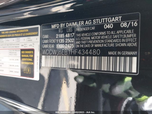 WDDWJ6EB1HF434480 Mercedes-Benz C-class Amg C 43