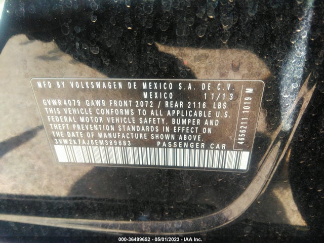 3VW2K7AJ6EM389683 Volkswagen Jetta Sedan S