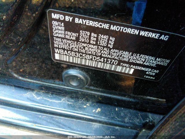 WBA5B3C58FD541370 BMW 5 Series 535i Xdrive