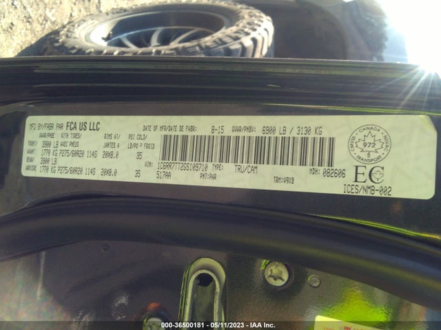 RAM 1500 Slt 2016 1C6RR7TT2GS109710 Image 9