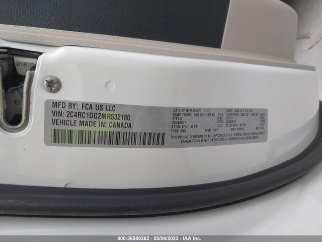 Chrysler Voyager Lxi 2021 2C4RC1DG2MR532180 Image 9