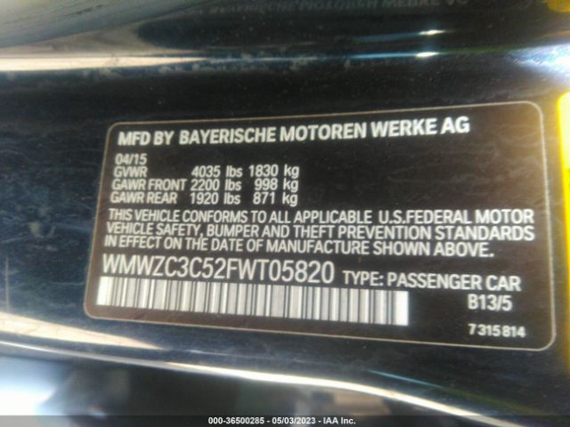 WMWZC3C52FWT05820 Mini Cooper Countryman S