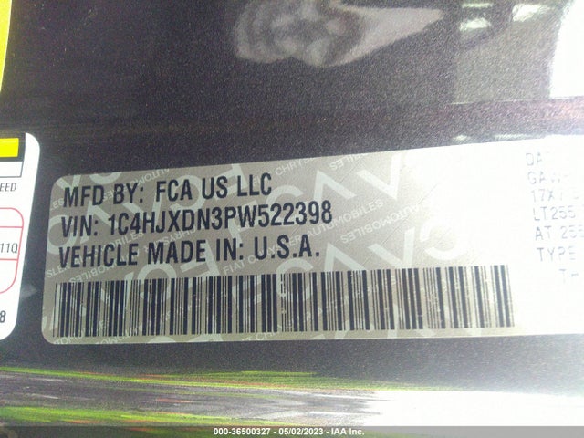 2023 JEEP WRANGLER WILLYS VIN: 1C4HJXDN3PW522398