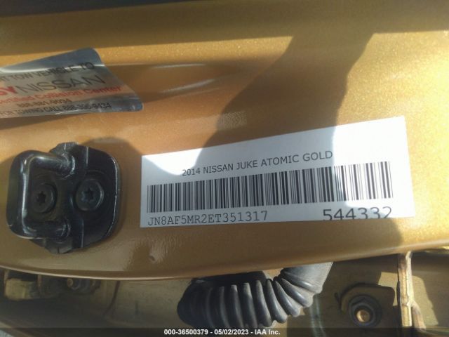 JN8AF5MR2ET351317 Nissan JUKE S