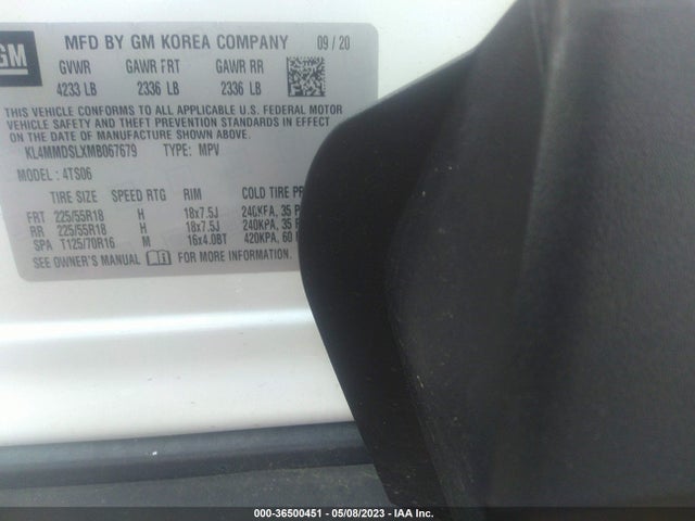 2021 BUICK ENCORE GX SELECT VIN: KL4MMDSLXMB067679