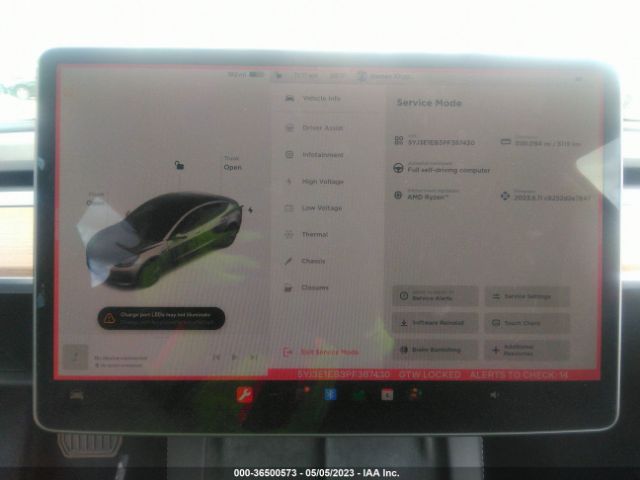 5YJ3E1EB3PF387430 Tesla MODEL 3