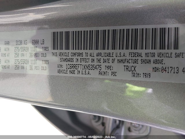 RAM 1500 Big Horn/lone Star 2019 1C6RREFT1KN535475 Image 10