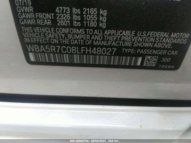WBA5R7C08LFH48027 BMW 3 Series 330i Xdrive