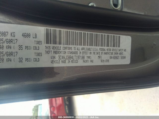 3C4NJDBB4LT197108 Jeep Compass Latitude