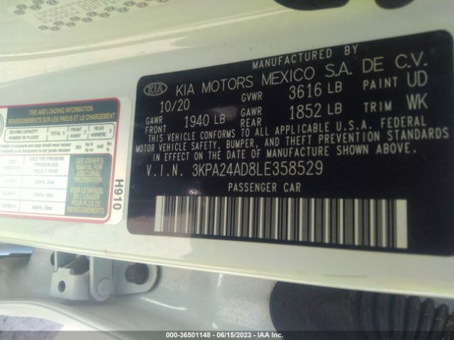 KIA RIO S 2020 3KPA24AD8LE358529 Image 9
