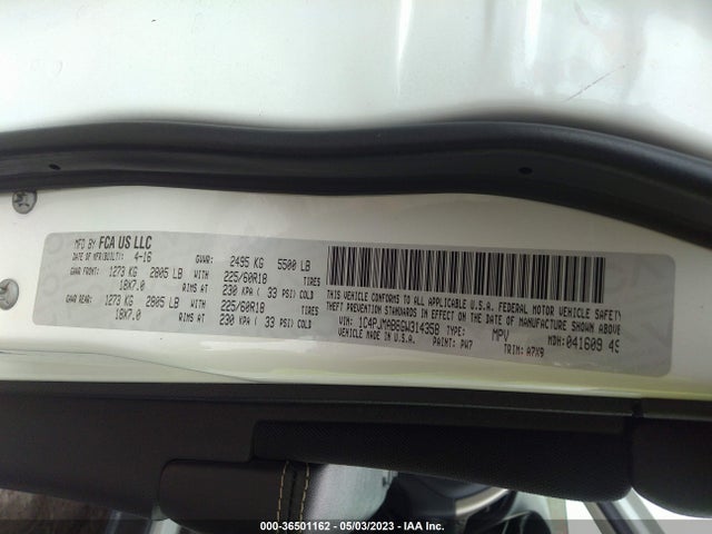 1C4PJMAB8GW314358 Jeep Cherokee Altitude