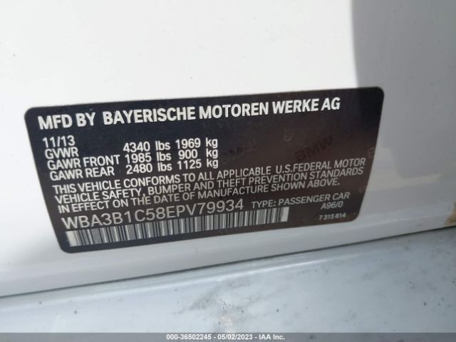 WBA3B1C58EPV79934 BMW 3 Series 320i