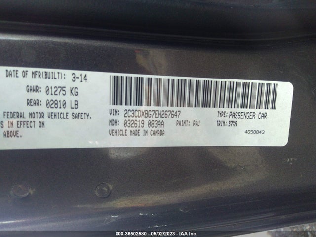 Dodge Charger Se 2014 2C3CDXBG7EH267647 Image 9