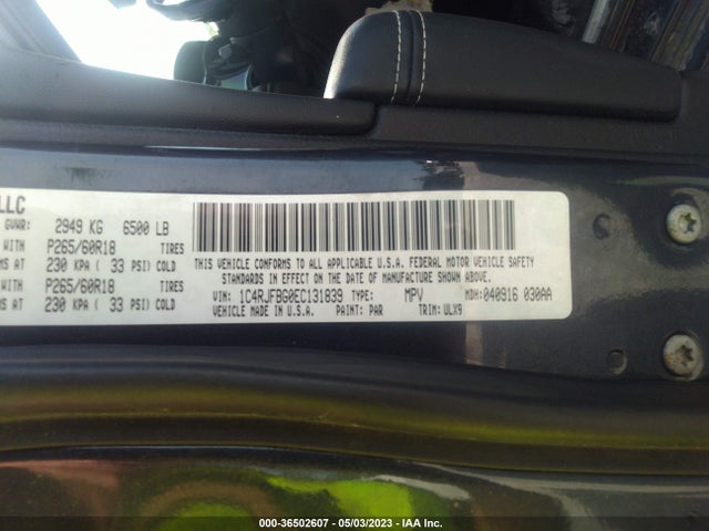 Jeep Grand Cherokee Limited 2014 1C4RJFBG0EC131839 Image 10