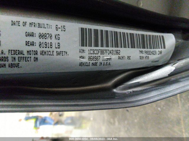 1C3CDFBB7FD431962 Dodge DART SXT