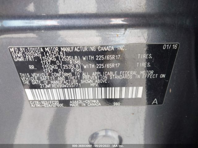 Toyota Rav4 Xle 2016 2T3WFREV9GW255771 Image 9