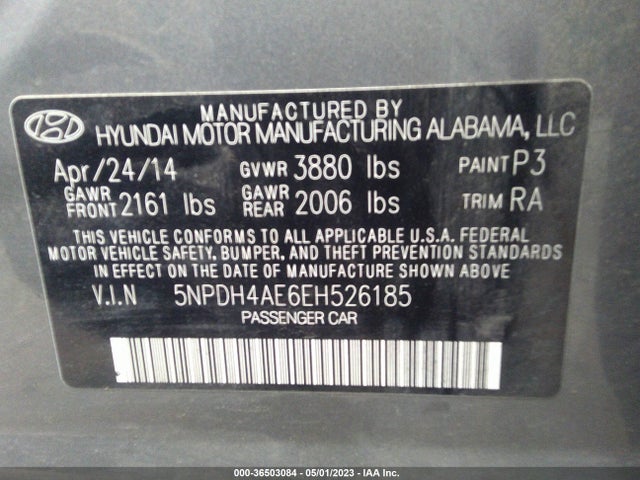 Hyundai ELANTRA SE 2014 5NPDH4AE6EH526185 Image 9