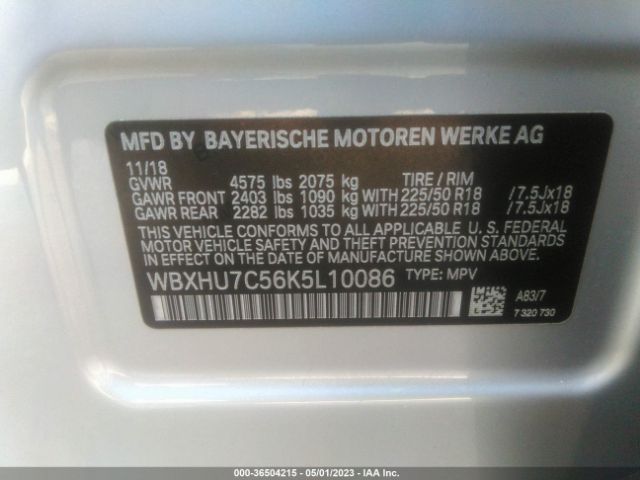WBXHU7C56K5L10086 BMW X1 Sdrive28i