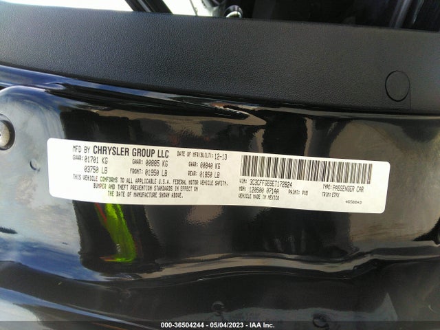 2014 Fiat 500e, VIN: 3C3CFFGE6ET172824