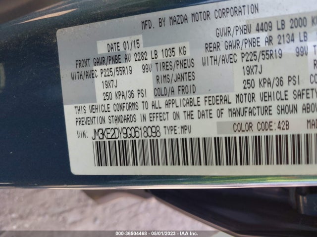 Mazda Cx-5 Grand Touring 2016 JM3KE2DY9G0618098 Image 10