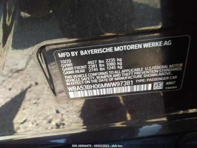 WBA53BH06MWW97381 BMW 5 Series 530i