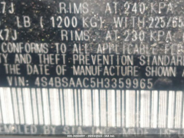 4S4BSAAC5H3359965 Subaru Outback