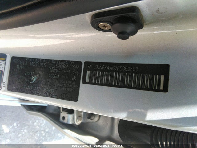KIA FORTE LX 2015 KNAFX4A67F5369303 Image 9