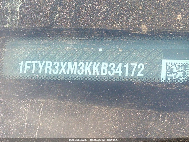 Ford TRANSIT VAN 2019 1FTYR3XM3KKB34172 Image 10