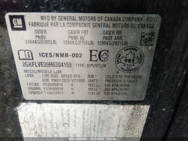 2GKFLVE39H6304159 GMC Terrain Denali