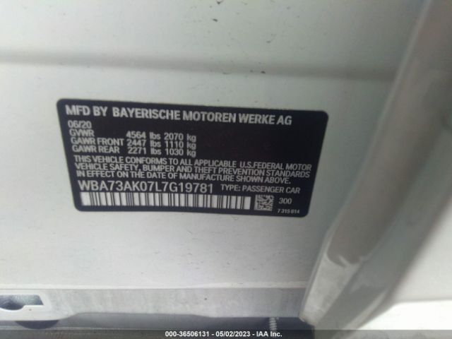 WBA73AK07L7G19781 BMW 2 Series 228i Xdrive