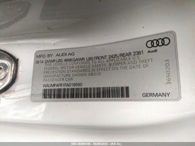 WAUMFAFR1FA016560 Audi A5 Premium Plus
