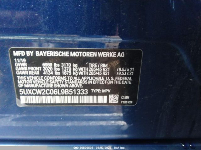 5UXCW2C06L9B51333 BMW X7 Xdrive40i