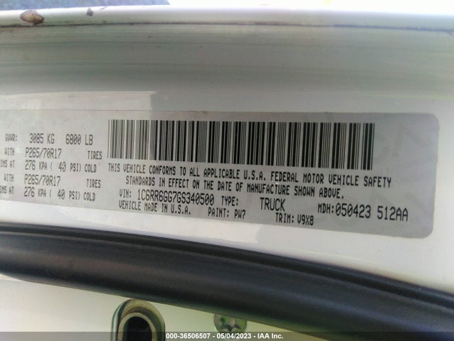RAM 1500 Slt 2016 1C6RR6GG7GS340500 Image 10