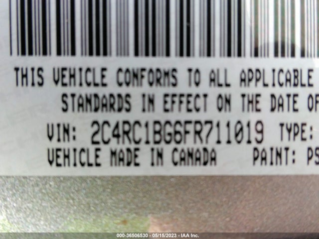 2C4RC1BG6FR711019 Chrysler Town & Country Touring